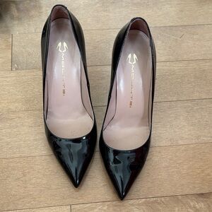 Black Patent Leather Women's Heels